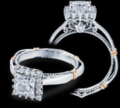 Verragio Parisian Princess Diamond Engagement Ring Setting (0.25 CTW)