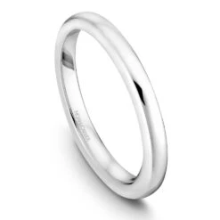 Noam Carver White Gold Solitaire Engagement Ring Setting -DIAMOND JEWELRY SHOP r045 01b