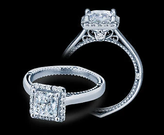 Verragio Venetian Princess Diamond Engagement Ring Setting (0.25 CTW) 3 Verragio Venetian Princess Diamond Engagement Ring Setting (0.25 CTW)