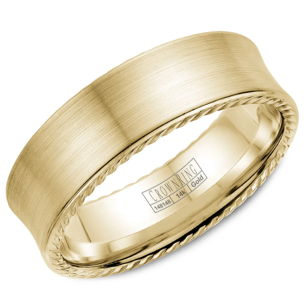 CrownRing Comfort Fit Wedding Band WB-008R7Y 3 CrownRing Comfort Fit Wedding Band WB-008R7Y