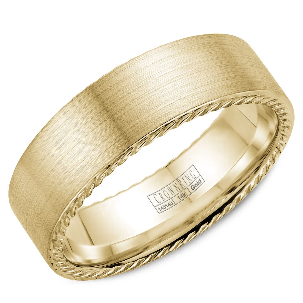 CrownRing Comfort Fit Wedding Band WB-009R7Y 3 CrownRing Comfort Fit Wedding Band WB-009R7Y