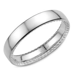 CrownRing Comfort Fit Wedding Band WB-012R4W