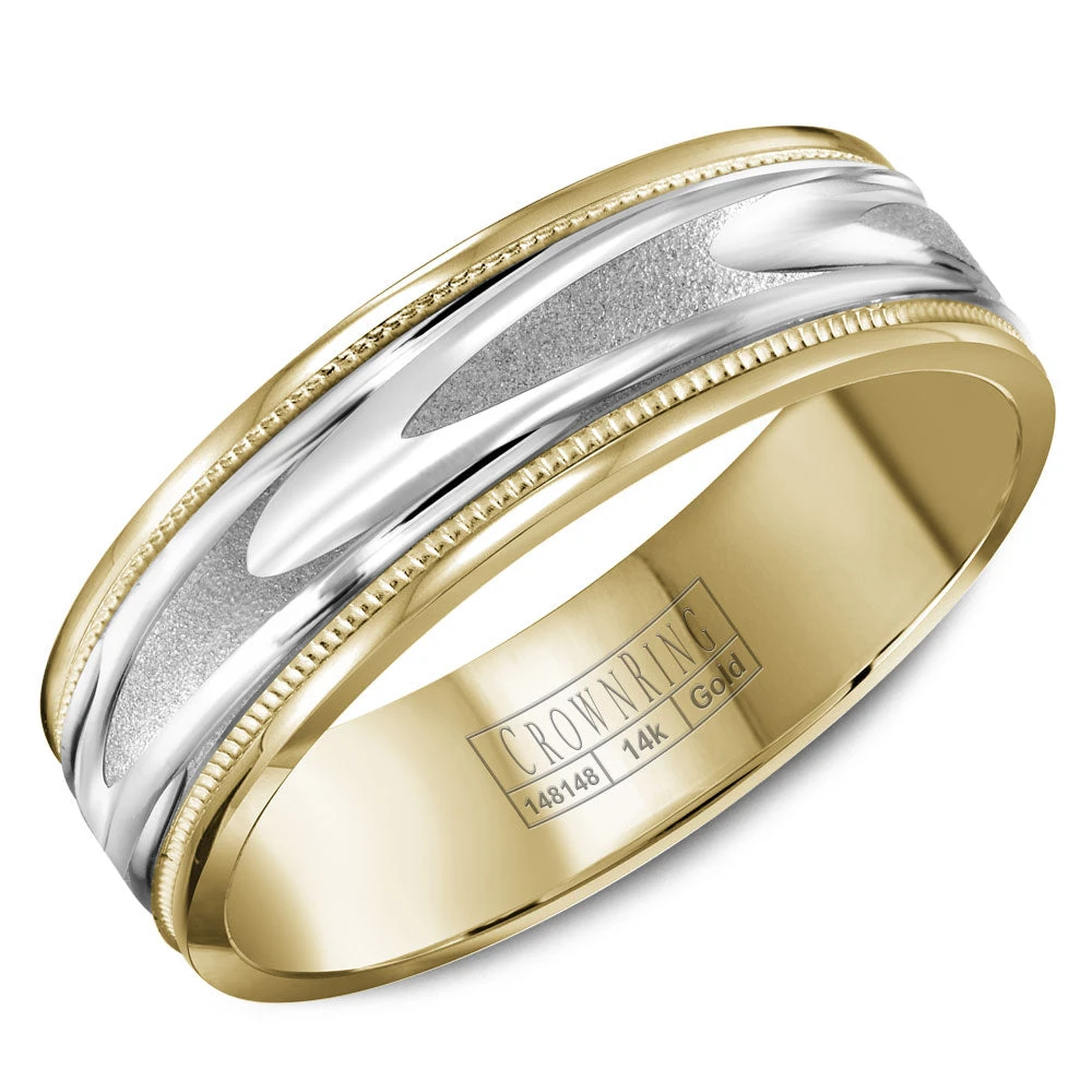 CrownRing Comfort Fit Wedding Band WB-8067 3 CrownRing Comfort Fit Wedding Band WB-8067