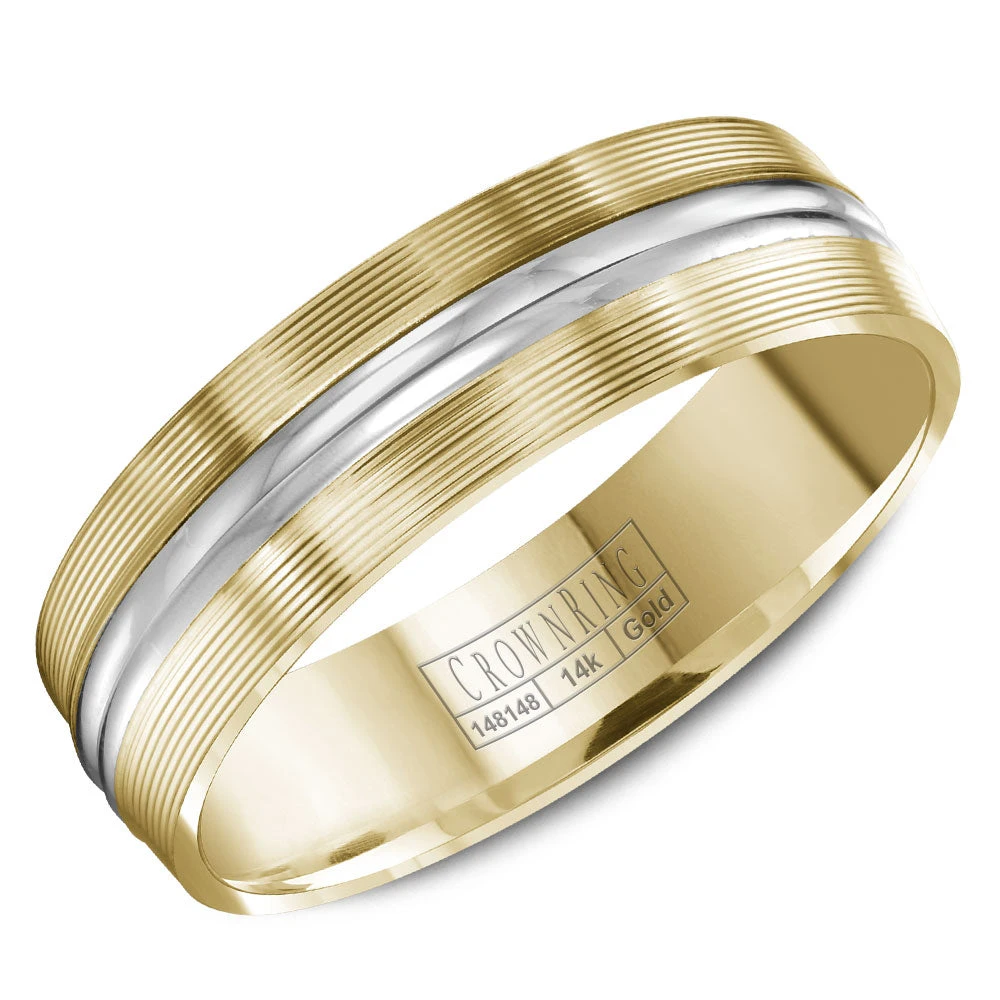 CrownRing Comfort Fit Wedding Band WB-8087 3 CrownRing Comfort Fit Wedding Band WB-8087