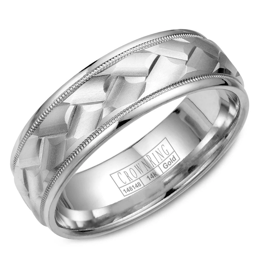 CrownRing Comfort Fit Wedding Band WB-9098 3 CrownRing Comfort Fit Wedding Band WB-9098