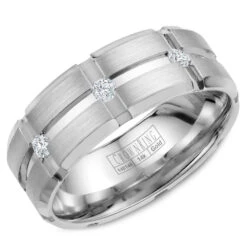 CrownRing Comfort Fit Diamond Wedding Band (0.15 CTW)