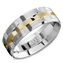 CARLEX G1 Mens Wedding Band WB-9168YW