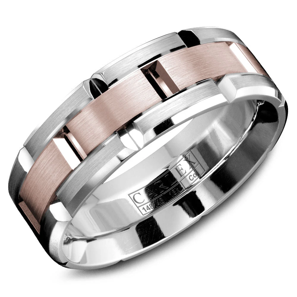 CARLEX Sport Mens Wedding Band WB-9316RC 3 CARLEX Sport Mens Wedding Band WB-9316RC