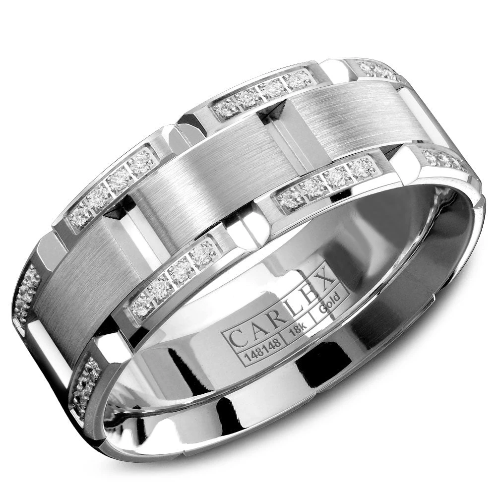 CARLEX G1 Mens Wedding Band WB-9317 3 CARLEX G1 Mens Wedding Band WB-9317
