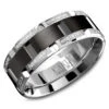 CARLEX Sport Mens Wedding Band WB-9317BW -DIAMOND JEWELRY SHOP wb 9317bw