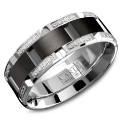 CARLEX Sport Mens Wedding Band WB-9317BW