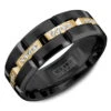 CARLEX Sport Mens Wedding Band WB-9319YB -DIAMOND JEWELRY SHOP wb 9319yb