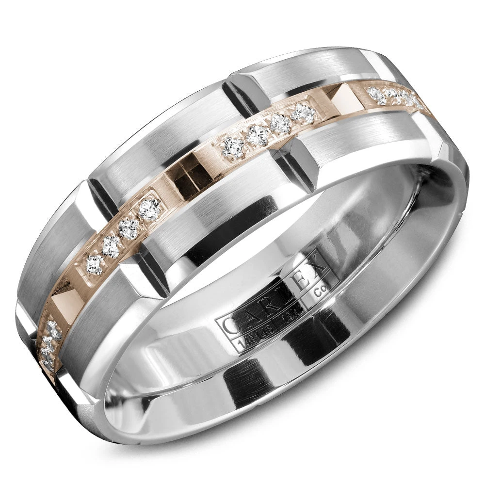 CARLEX Sport Mens Wedding Band WB-9320RC 3 CARLEX Sport Mens Wedding Band WB-9320RC