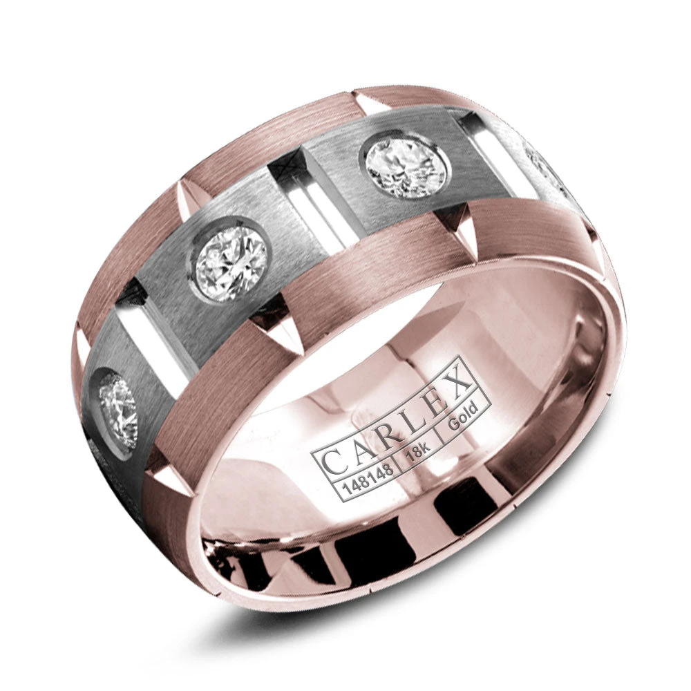 CARLEX G1 Mens Wedding Band WB-9464WR-S6 3 CARLEX G1 Mens Wedding Band WB-9464WR-S6