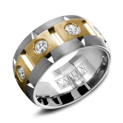 CARLEX G1 Mens Wedding Band WB-9464YW-S6