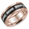 CARLEX Sport Mens Wedding Band WB-9490BR -DIAMOND JEWELRY SHOP wb 9490br