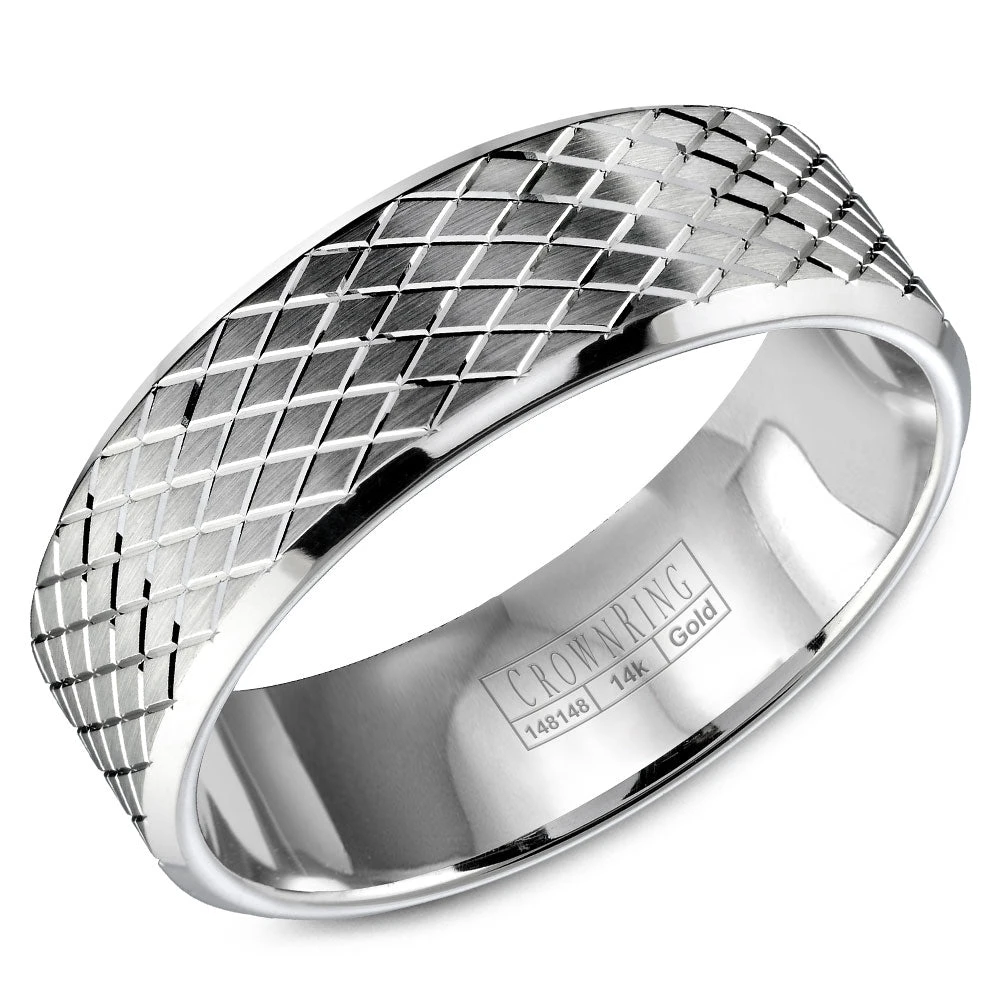 CrownRing Comfort Fit Wedding Band WB-9572 3 CrownRing Comfort Fit Wedding Band WB-9572