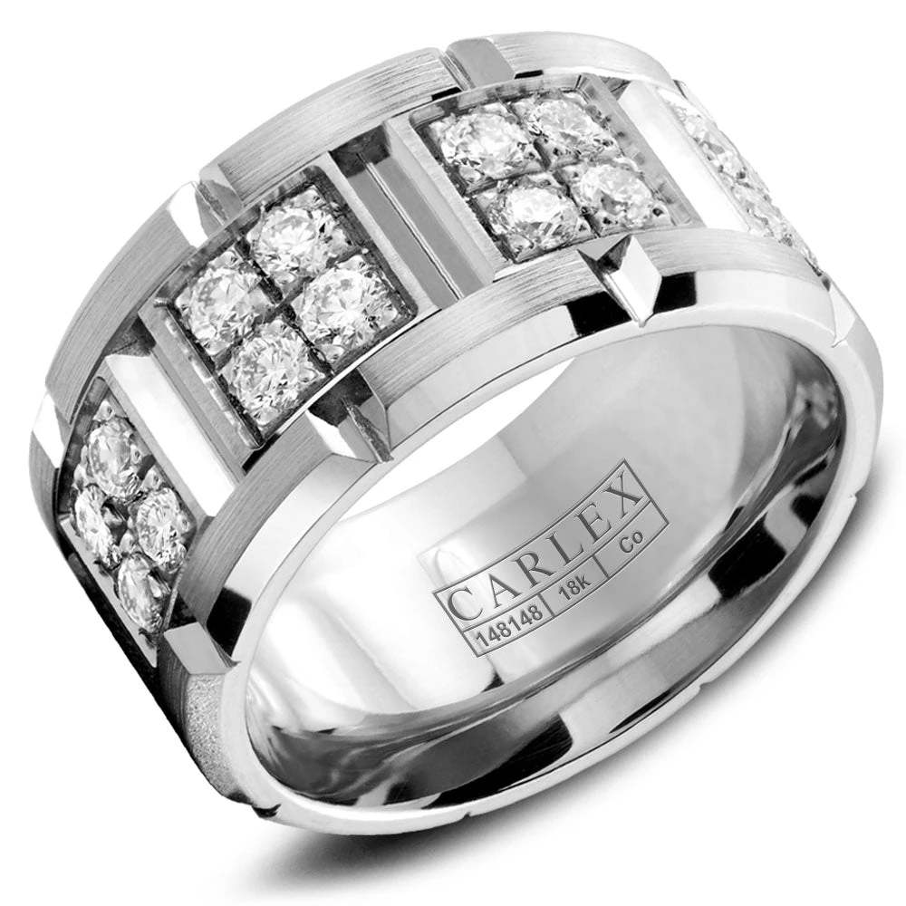 CARLEX Sport Mens Wedding Band WB-9591WC 3 CARLEX Sport Mens Wedding Band WB-9591WC