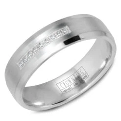 CrownRing Comfort Fit Diamond Wedding Band (0.07 CTW)