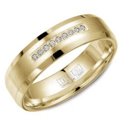 CrownRing Comfort Fit Wedding Band (0.07 CTW)