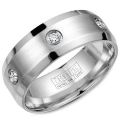 CrownRing Comfort Fit Diamond Wedding Band (0.24 CTW)