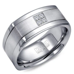 CrownRing Comfort Fit Diamond Wedding Band (0.08 CTW)