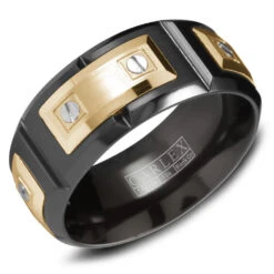 CARLEX Sport Mens Wedding Band WB-9854YB