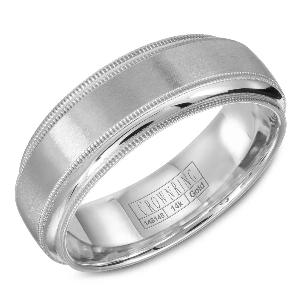 CrownRing Comfort Fit Wedding Band WB-9977W 3 CrownRing Comfort Fit Wedding Band WB-9977W